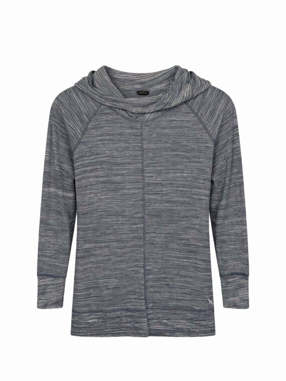 Eddie Bauer Women's Hooded Pullover M Gray Long Sleeve Cotton